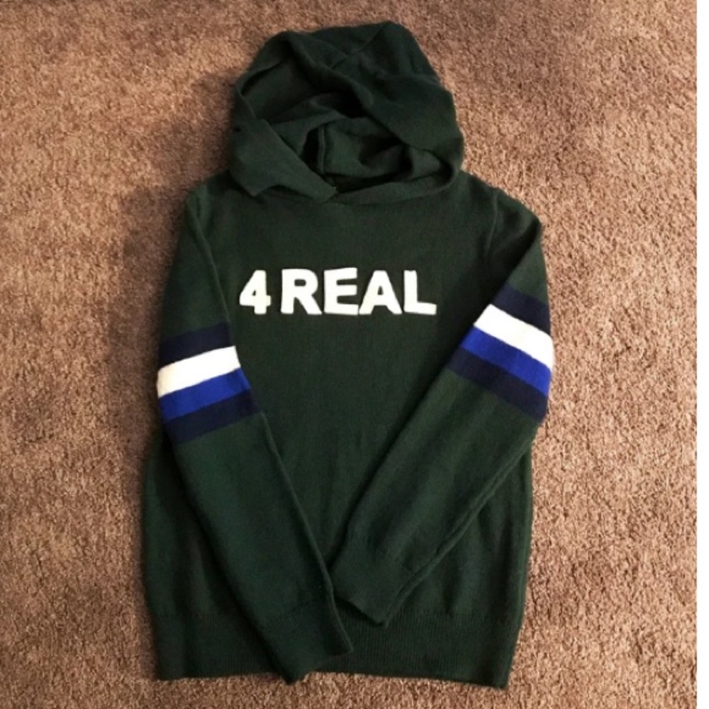 GAP Kids Green Knit Hoodie size M